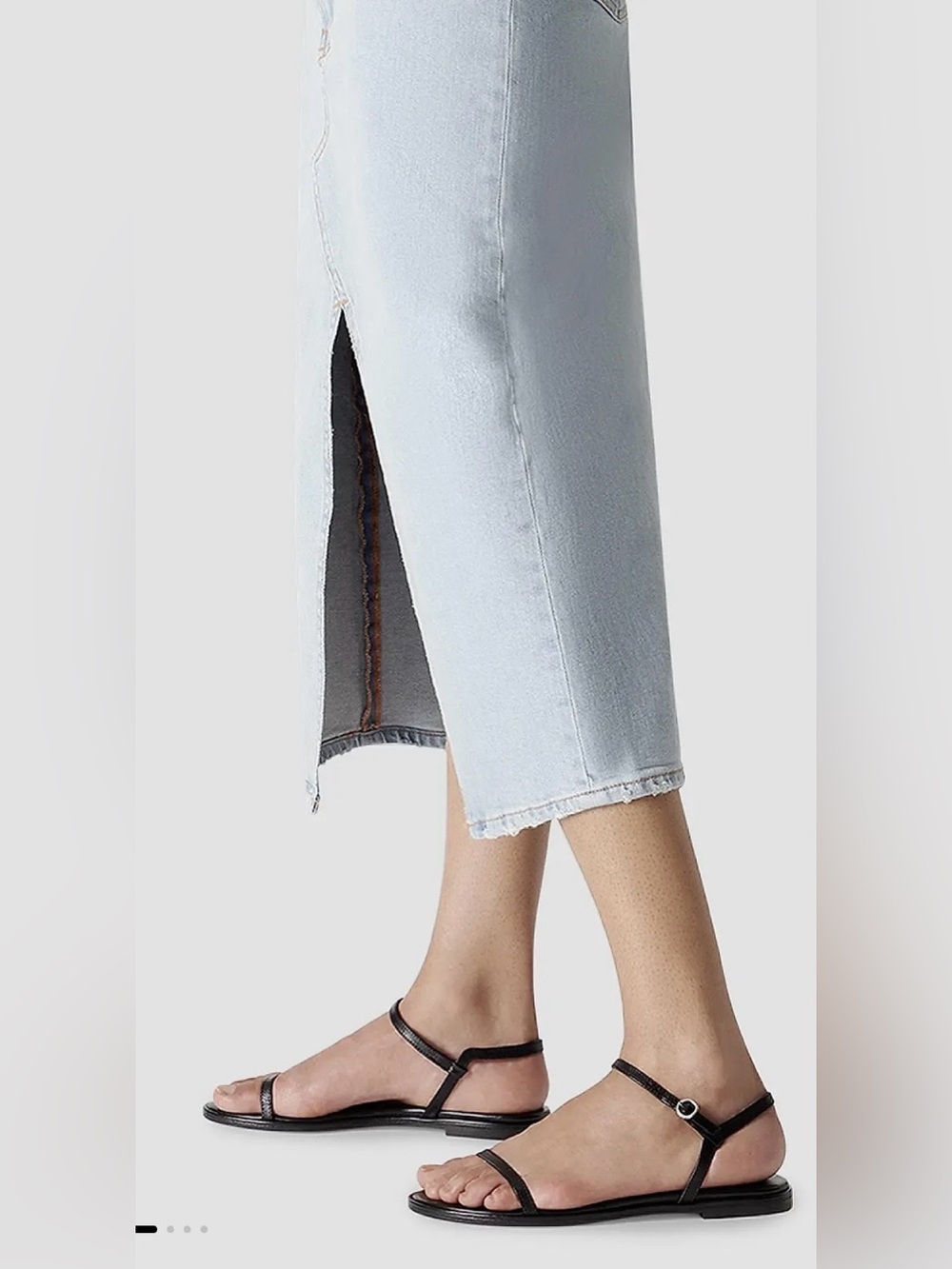 Never Worn Aeyde Nettie Leather Strap Sandals in black!